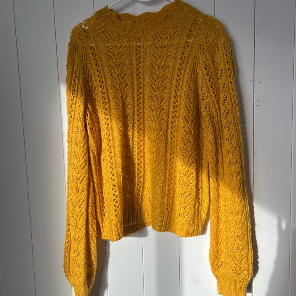 Lauren Conrad Yellow Knit Women's Sweater